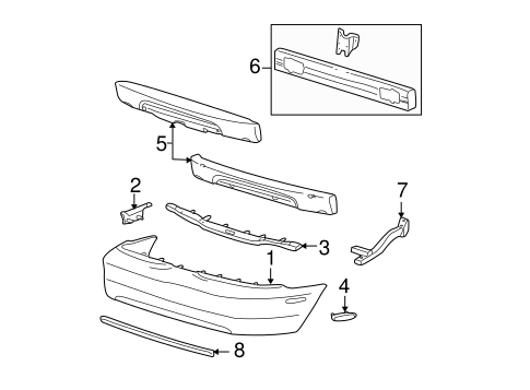 Body/Bumper & Components - Rear for 2000 Ford Mustang #1