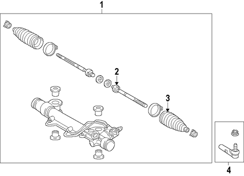 STEERING/STEERING GEAR & LINKAGE for 2016 Toyota Tacoma #1