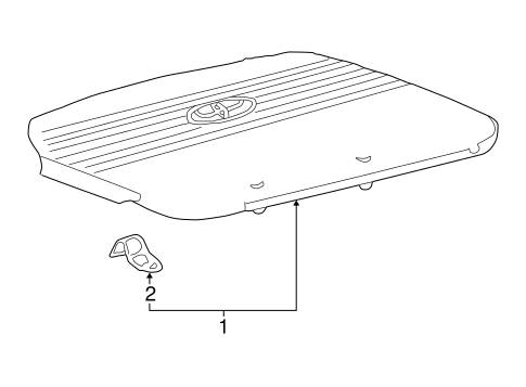 ENGINE/ENGINE APPEARANCE COVER for 2001 Toyota Solara #1