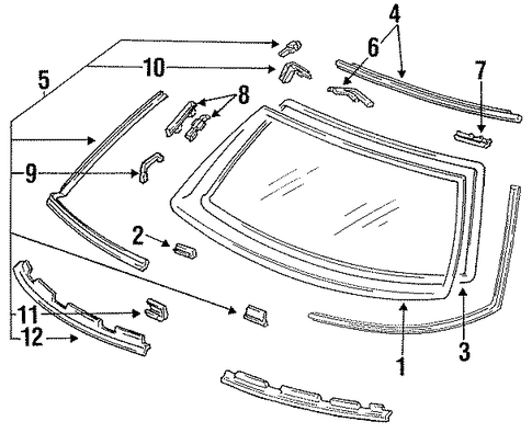 Clip, Rear (Upper) (White) Clip, Rear (Upper) (White)