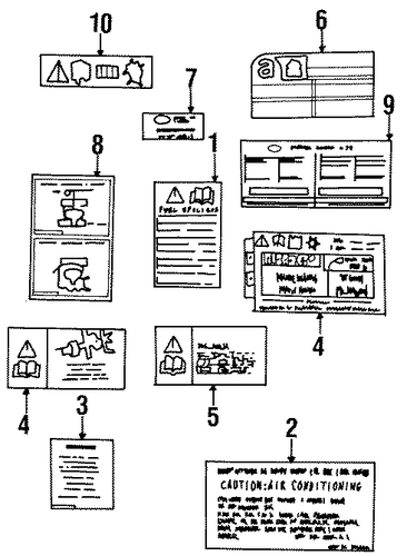 Defender 110 INFORMATION LABELS