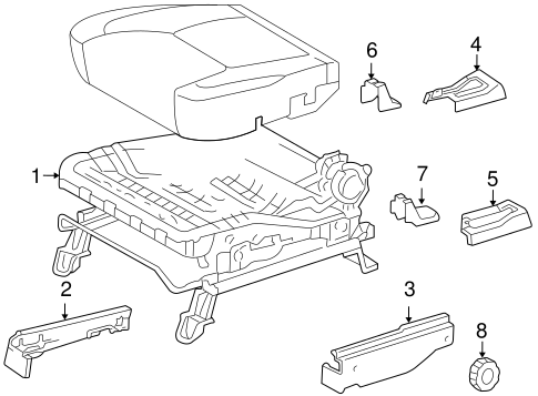 BODY/TRACKS & COMPONENTS for 2004 Toyota Sienna #5