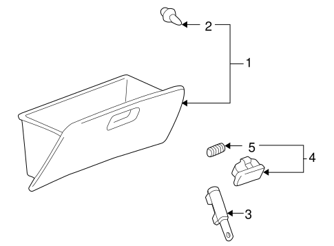 BODY/GLOVE BOX for 2006 Toyota Corolla #1