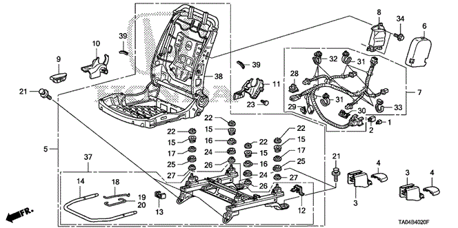 Clip, Rear Roof Rail *NH167L* (Graphite Black) Clip, Rear Roof Rail *NH167L* (Graphite Black)