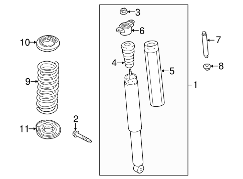 Rear Suspension/Shocks & Components for 2013 Ford Escape #2