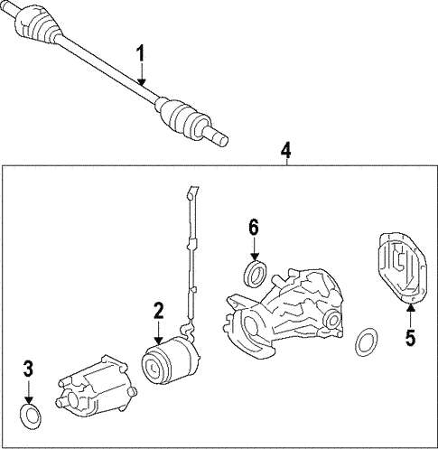 Universals & Rear Axle/Differential for 2016 Ford Taurus #1
