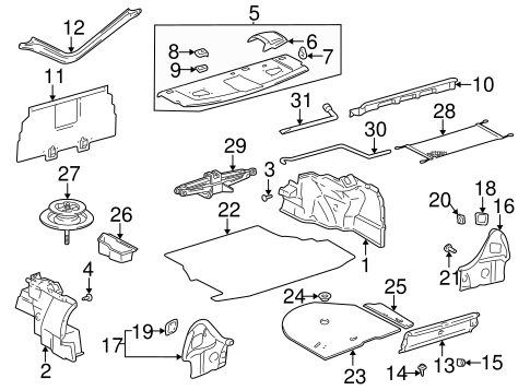 BODY/INTERIOR TRIM - REAR BODY for 2002 Toyota Avalon #1