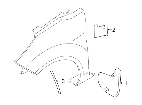 Body/Exterior Trim - Fender for 2017 Ford Fiesta #1