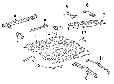 BODY/FLOOR for 2014 Toyota Land Cruiser #1