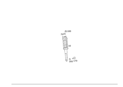 Spring Strut and Spring Strut Mounting Rear for 2012 Mercedes-Benz SLS AMG® #0