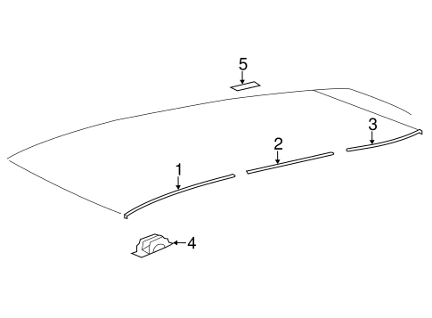 BODY/EXTERIOR TRIM - ROOF for 2015 Toyota Highlander #3