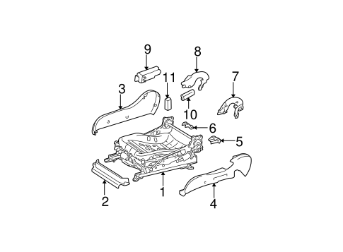BODY/TRACKS & COMPONENTS for 2003 Toyota Camry #7