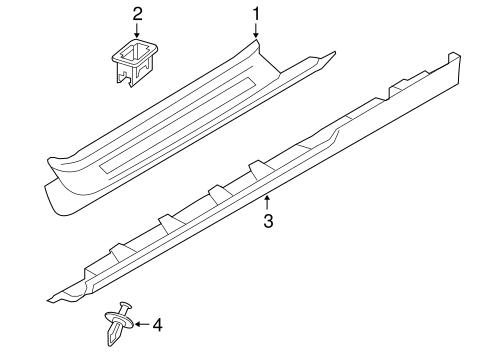 C70 EXTERIOR TRIM - PILLARS