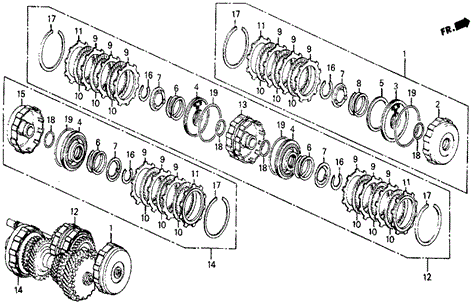 TRANSMISSION - AUTOMATIC/4AT CLUTCH for 1987 Honda CIVIC 5-DOOR #1
