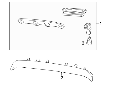 XKR LICENSE LAMPS