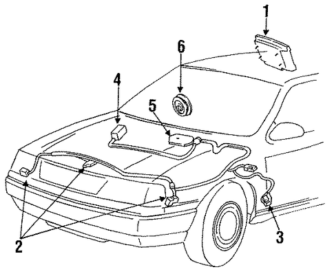 Sable AIR BAG COMPONENTS