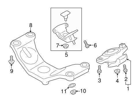 ENGINE/ENGINE & TRANS MOUNTING for 2015 Scion FR-S #1