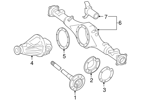 REAR SUSPENSION/AXLE & DIFFERENTIAL for 2009 Toyota Tacoma #3