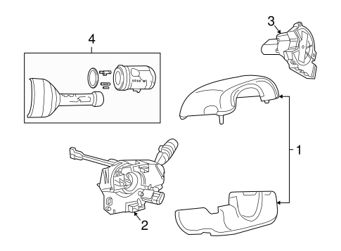 Shroud, Switches & Levers for 2011 Ram Dakota #0