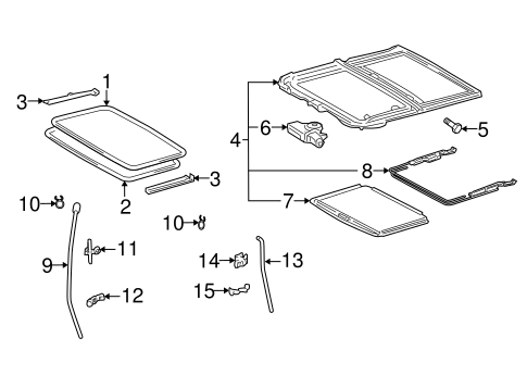 ELECTRICAL/SUNROOF for 2004 Toyota Camry #2