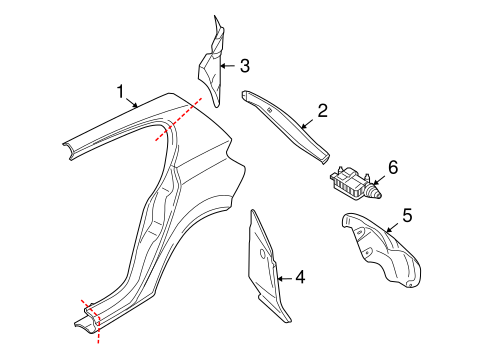 Astra QUARTER PANEL & COMPONENTS