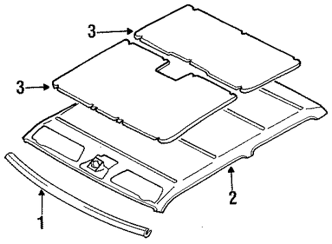 Festiva INTERIOR TRIM - ROOF