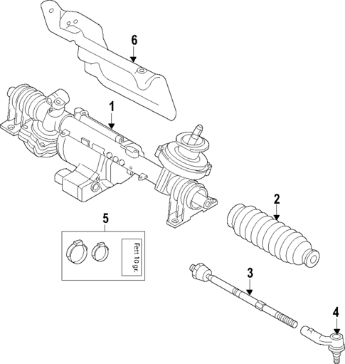 Steering Gear & Linkage for 2010 Volkswagen GTI #15