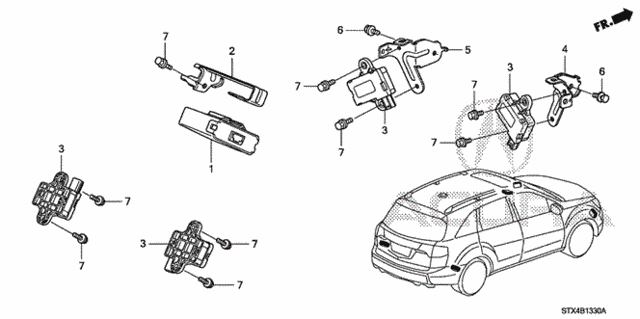 TPMS Unit for 2012 Acura MDX #0