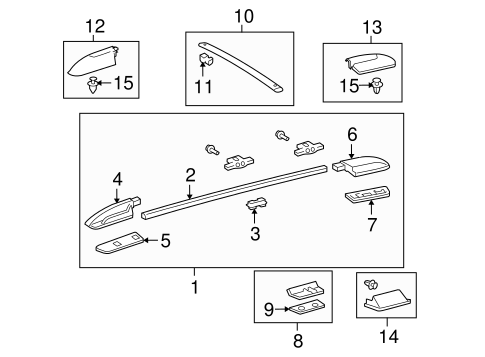 BODY/LUGGAGE CARRIER for 2009 Toyota Sequoia #1