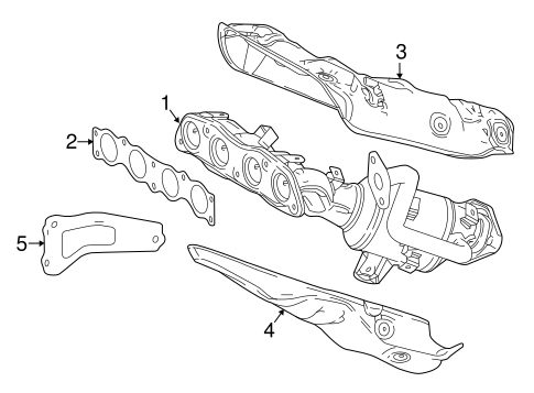 EXHAUST SYSTEM/EXHAUST MANIFOLD for 2016 Toyota Prius #1