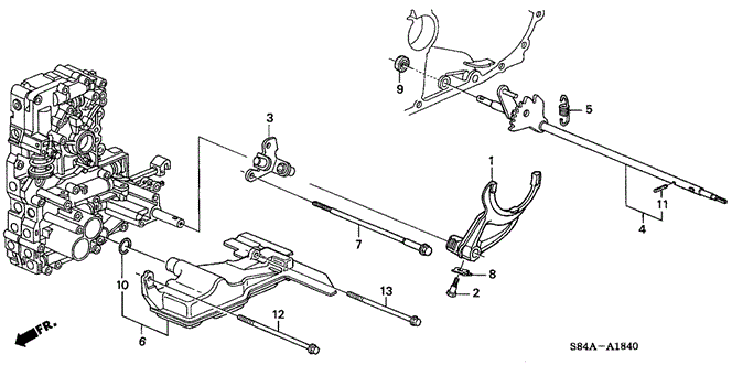 TRANSMISSION - AUTOMATIC/AT SHIFT FORK (V6) for 2002 Honda ACCORD SEDAN #1