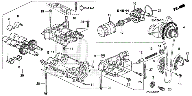 ENGINE/OIL PUMP (2.0L) for 2010 Honda CIVIC COUPE #1