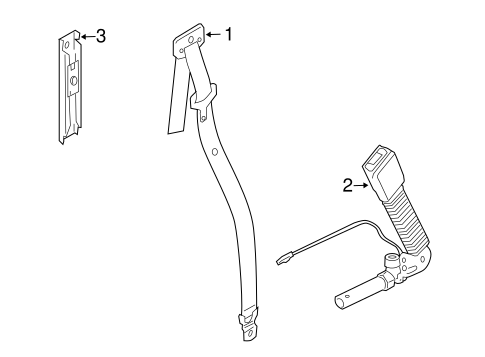 LR2 FRONT SEAT BELTS
