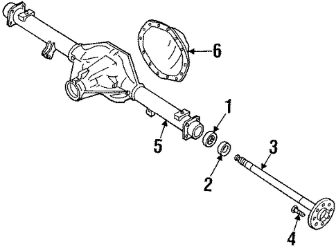 C2500 Pickup AXLE HOUSING 2