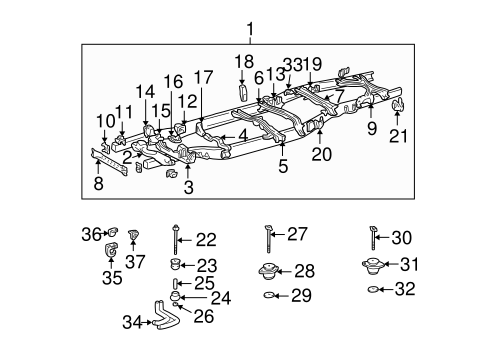 BODY/FRAME & COMPONENTS for 2001 Toyota Tundra #1