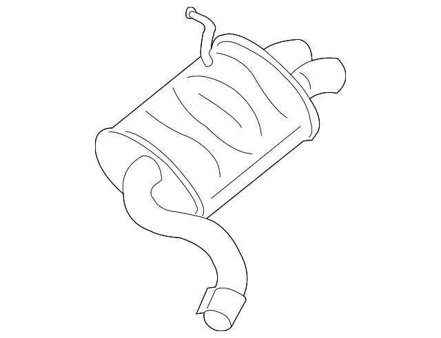 30733164 Деталь REAR MUFFLER