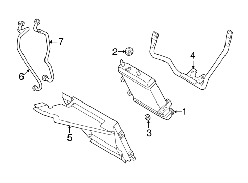 Oil Cooler for 1998 Mercedes-Benz E 300 #0