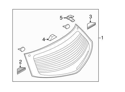 Back Glass for 2012 Mazda 2 #0