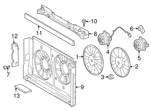 Cooling Fan for 2014 Toyota Prius V #0