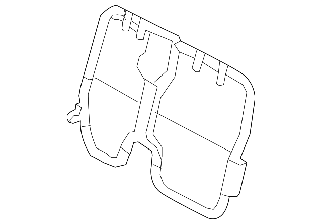 8A8Z-74613A39-B SEAT BACK FRAME, LEFT