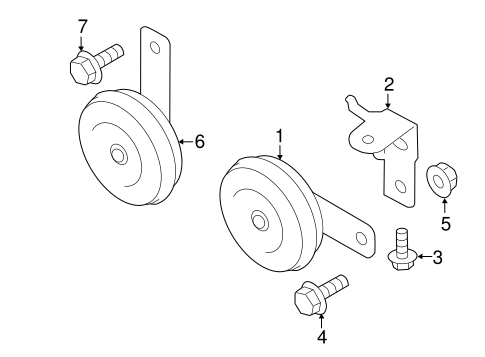 ELECTRICAL/HORN for 2013 Scion FR-S #1