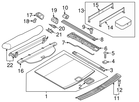 Cayenne INTERIOR TRIM - REAR BODY