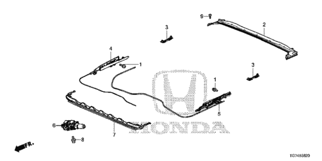 Roof Slide Components for 2017 Honda Pilot #0