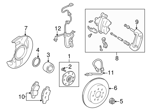 BRAKES/BRAKE COMPONENTS for 2001 Toyota MR2 Spyder #2