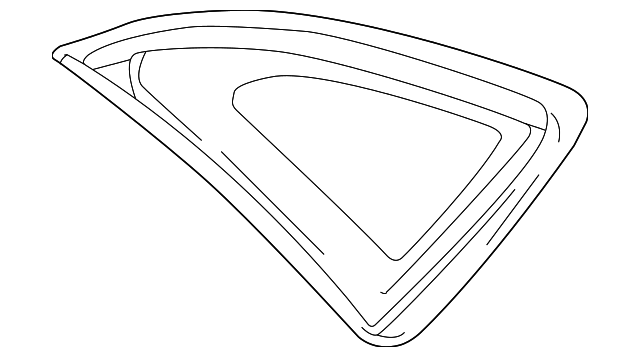 FA1Z-5829710-D Деталь QTR GLASS, RIGHT