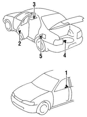 BODY/LABELS for 1997 Toyota Corolla #1