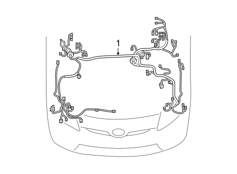 Wiring Harness for 2017 Toyota Prius Prime #0