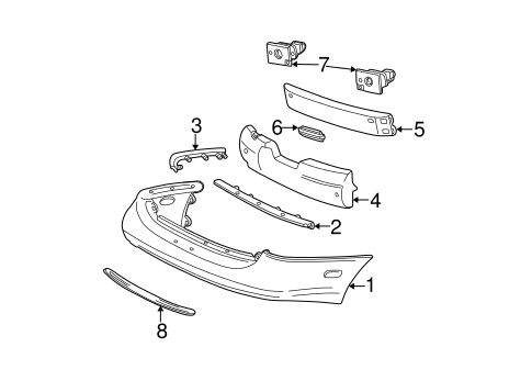 Sable BUMPER & COMPONENTS - REAR