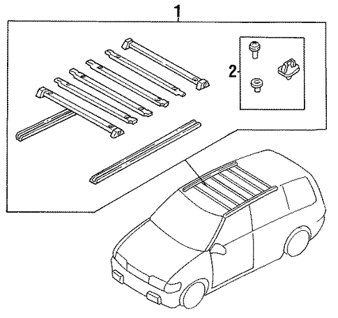 Luggage Carrier for 1989 Mazda MPV #0