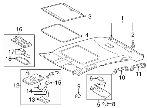 ELECTRICAL/SUNROOF for 2012 Toyota Avalon #2